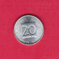 SLOVENIA  20 STOTINOV 1993 (KM # 8) - Slowenien