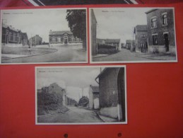 Lot De 3 Cartes De MOMALLE ( Remicourt ) Rue Des Béguines ( Ecoles ) - Remicourt