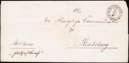 1864. K.Pr. FELDPOST VII ARMEE CORPS 15 10 To Rendsburg Militaria + K.Pr. FELDPOST VII ... (Michel: ) - JF182363 - Lettres & Documents