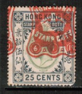 HONG KONG  25 CENTS "BILL Of EXCHANGE" FISCAL---(See Scan For Condition) - Sellos Fiscal-postal