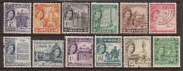 Malta 1956-58 Cancelled, Sc# , SG 266-270,272-274,276-278,280 - Malte (...-1964)