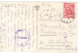 XIO284/85  JUGOSLAWIEN 1951 POSTKARTE Mit Zensurstempel Siehe ABBILDUNG - Lettres & Documents