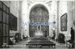 26220 MEXICO CUERNAVACA MORELOS CHURCH SAN FRANCISCO INTERIOR POSTAL POSTCARD - Nicaragua