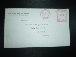 LETTRE EMA à 06 Du 26 III 52 PORT OF SPAIN TRINIDAD + THE ROYAL BANK OF CANADA + BANQUE - Trinidad Y Tobago