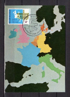 Carte Maximum De 1978 " ACTION EUROPEENNE : 20 ANS DU TRAITE DE ROME ". N° YT 1881. Parfait état. CM - 1971-1980