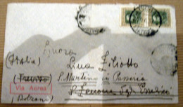 STORIA POSTALE -BUSTA COVER - ADDIS ABEBA ITALIA     AEREA   50+50 CENTESIMI 1937 - Aethiopien