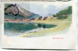 -  St-MORITZ - Signée J. Redmond, Chromatographie, épaisse, Précurseur, Non écrite, Rare,  TBE, Scans. - Mon