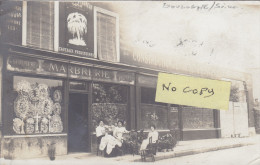 BOULOGNE - BILLANCOURT : Devanture MOURGUE , Marbrerie, Fleurs Et Couronnes  - Superbe Carte Photo - Commerce - Boulogne Billancourt