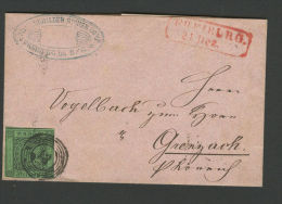 GERMANY, BADEN NICE SINGLE  FRANKING - Lettres & Documents