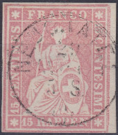 Heimat NE NEUCHATEL 1959-04-29 Voll-Stempel Auf 15Rp Strubel Zu#23D - Usados