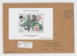 MONTE-CARLO - Pté De Monaco T.Plast. 19.9.1990/BF50 (Dal.N°1763A) Sur Enveloppe Recommandée Pour Toulouse. - Covers & Documents