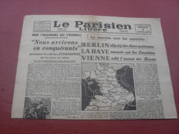 Le Parisien  Libéré  Mercredi 4 Avril  1945 - Other & Unclassified