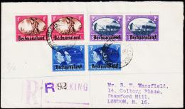 1945. 2WW 3x 2 Ex. Bechuanaland FDC MAFEKING 3.XII 45.  (Michel: 112-117) - JF190400 - Altri & Non Classificati