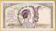 BILLET FRANCAIS - 5000 Francs Victoire 18.3.1943 TTB+ - 5 000 F 1934-1944 ''Victoire''