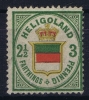 Helgoland: Mi Nr 17 A  MH/* Signed/ Signé/signiert  Brun   1873 - Héligoland