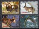 Romania 2013 / Sport Fishing And Hunting / The Chamois, The European Hare, The Mouflon, The Trout - Unused Stamps