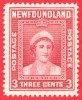 Canada Newfoundland # 255 -  3 Cents - Mint  N/H - Dated  1941-44 - Queen Elizabeth / Reine Elizabeth - 1908-1947