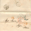 1866- ST Louis USA  - Lac - Entrée Etats Unis 3 Serv. Am.Calais 3 + Cachet P.D. Encadré Rouge Pour Aigre (Charente) - …-1845 Vorphilatelie