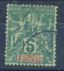 Anjouan Protettorato Francese 1892-99 Tipi Sage N. 4 C. 5 Verde USATO Catalogo €6,30 - Other & Unclassified