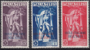 Italy Colonies Aegean Issues, Egeo, 1930 Posta Aerea Sassone#1-3 Mint Hinged - Aegean