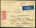 ALGERIE - N° 140 / LETTRE AVION EN F.M. DE BOUGIE LE 19/1/1942 POUR L'ALPE D'HUEZ PUIS LYON - TB - Luftpost