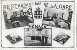 Restaurant-Bar De La Gare - Chez Justin - Monaco - Multivues - Edition E.P.I. - Carte Non Circulée - Restaurants