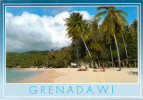 GRENADA - Beach, Bermuda Stamp, Ship Post MS VISTAFJORD - Grenada