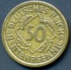 GERMANY 50 RENTENPFENNIG1924 A , UNCLEANED COIN - 50 Renten- & 50 Reichspfennig