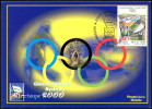 OLYMPIC GAMES SYDNEY 2000 - ITALIA RICCIONE (RN) 2000 - RASSEGNA DI FILATELIA SPORT-OLIMPICA - CARTOLINA UFFICIALE - Zomer 2000: Sydney