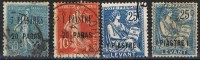 Lote 4 Sellos LEVANTE Frances º - Used Stamps