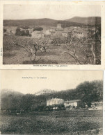 2 CPA 83 NANS LES PINS VUE GENERALE + CHATEAU - Nans-les-Pins