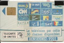 CARTE*-PUBLIC-MONACO-50U-MF12-GEMA-TELE CABLEE-NSB-V°Zone Régie T 30mm-TBE- - Monaco