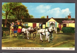 GRETNA GREEN THE STAGE COACH AT THE BLACKSMITH'S SHOP FP NV SEE 2 SCANS - Dumfriesshire
