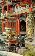 TAIWAN-CHIN-NAN TAOIST TEMPLE MU-CHA-GATE GUARD STONE LION - Taiwan