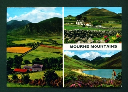NORTHERN IRELAND  -  Mourne Mountains  Multi View  Used Postcard As Scans - Down