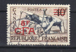 REUNION  CFA         N°314 (1953) Série Sports   Canoë - Used Stamps