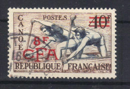 REUNION  CFA         N°314 (1953) Série Sports   Canoë - Used Stamps