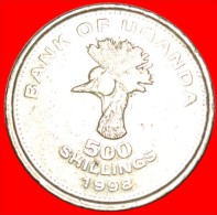 ★CRANE: UGANDA ★ 500 SHILLINGS 1998! LOW START ★ NO RESERVE! - Uganda