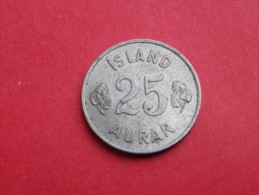 Islande    25 AURAR 1958     KM#.11          CUPRONICKEL    UNC  SUPERBE - Islande