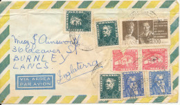 Brazil Air Mail Cover Sent To England (1 Of The Stamps Is Damaged) - Poste Aérienne