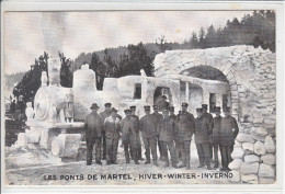 LES PONTS DE MARTEL - HIVER - LOCOMOTIVE EN NEIGE - POUR LA CREATION D'UN FONDS DE RETRAITE DU PERSONNEL P.S.C -N/C - Ponts-de-Martel