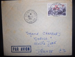 Reunion Lettre De Saint Denis 1952 Pour Golf Juan - Briefe U. Dokumente