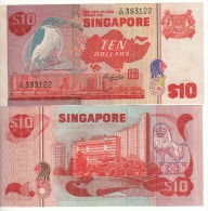 SINGAPORE  $10    P11b  "Bird's Serie"     ( ND 1980 ) UNC - Singapour