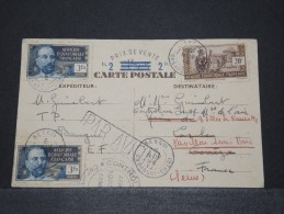 OUBANGUI CHARI - Rare Courrier Reprise Des Vols Vers La France Avec Controle Postal - Superbe - A Voir - Lot 14994 - Briefe U. Dokumente