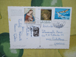 1984 Cartolina Per INTERNo Affrancata L.400 N.4 Valori Differenti - Lettres & Documents