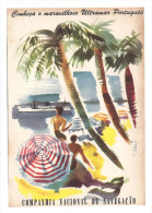 Folheto Publicitario CCN Companhia Colonial De Navegação "Conheça O Ultramar...". Vintage SHIP Advert. Leaflet PORTUGAL - Europa