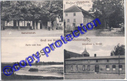 Gruß Aus Buchholz Amt Wredenhagen Dampf Mühle Schule Gasthof 14.8.1914 Gelaufen - Roebel