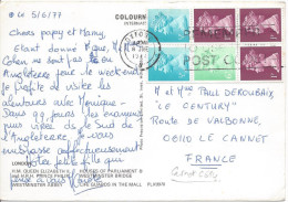 OXFORD 1977 Flamme REMEMBER USE POST CODE Timbres Du Carnet C614 Carte Postale Jubilée D'argent De La Reine - Marcophilie