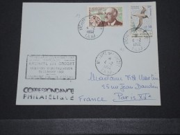 TAAF - Env De L'Archipel Des Crozet Pour Paris - Fev 1962 - Avec Griffe Mission D'installation Déc 61 - A Voir - P15028 - Covers & Documents