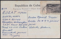 1966-H-5. CUBA 1965. TARJETA ESPECIAL DE RADIOAFICIONADO. LA HABANA. RADIO. - Covers & Documents